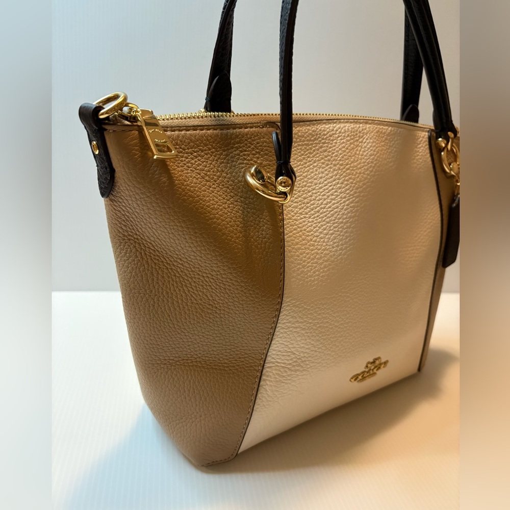 Coach Kacey Satchel Bag in Colorblock Hand Bag C6841- EUC - Picture 4 of 16